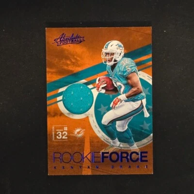2016 Kenyan Drake Panini Absolute - Rookie Force Materials Blue #25 (MEM, RC) - Image 1 of 2