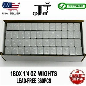 8 BOX BUNDLE 1/4OZ GRAY WHEEL WEIGHTS STICK-ON ADHESIVE TAPE 6 LBS LEAD-FREE - Picture 1 of 3