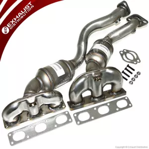 BMW X5 2001-2006 3.0L Manifold Catalytic Converters Front and Rear 2 PIECES - Picture 1 of 3