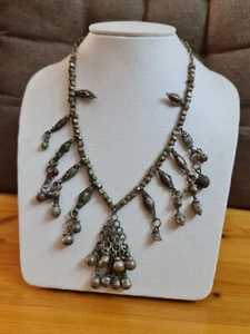 Antique Vintage Yemeni Woman Necklace Tribal Jewelry Traditional - Picture 1 of 14