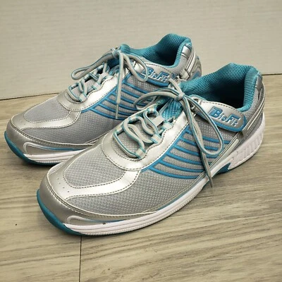 Orthofeet Biofit Verve Mujer’s Tenis 12 D Ancho Zapatos Gris Azul Ajustable Foto 1 de 4
