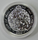 2022 UK £5 Queen’s Beast Collection Lion of England  2 oz .9999 FINE SILVER