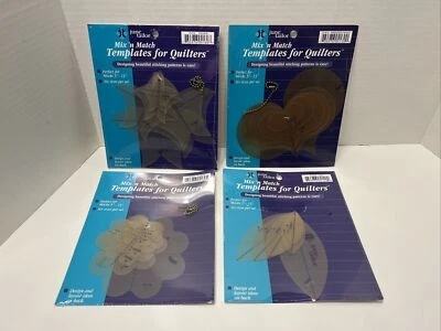 ЛОТ из 4 НОВЫХ шаблонов June Tailor Mix n Match для квилтеров 6 размеров в упаковке - Изображение 1 из 4
