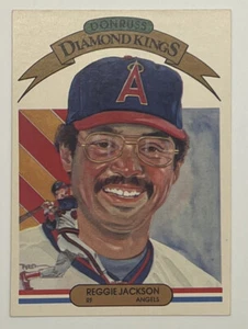 1982 Donruss Diamond Kings #3 Reggie Jackson - California Angels HOF - Foto 1 di 2