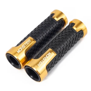 FOR DUCATI MONSTER 400 620 695 696 796 Handlebar aluminum rubber grip (22/24mm) - Picture 1 of 4