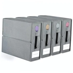  Bed Sheet Organizers and Storage 4 Pack,Foldable Sheet Organizer for Grey - Picture 1 of 7