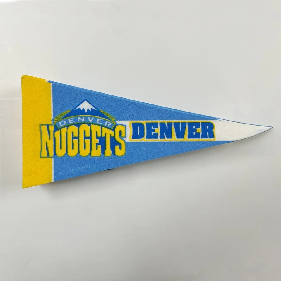 Mini banderín de fieltro PromoPatriot's Denver Nuggets - amarillo y azul | oficial NBA Foto 1 de 1