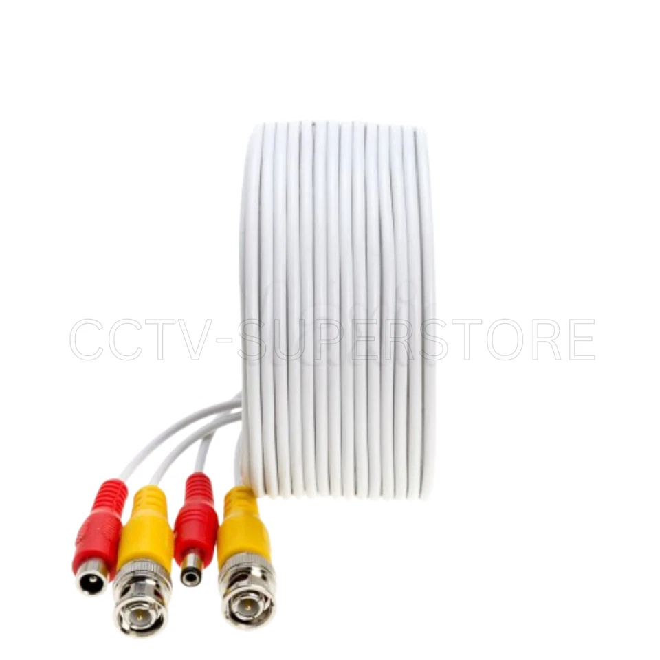CCTV Security Camera Cable BNC Extension Power Surveillance DVR 6FT-100FT lot - Image 1 of 4
