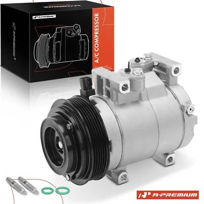 Compresor de aire acondicionado con 6 ranuras para Jeep Wrangler 2012-2017 Wrangler JK Ram V6 3,6 L Foto 1 de 4