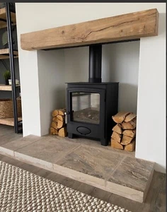 Celtic Oak LIGHTWEIGHT OAK BEAM / BESPOKE / FIREPLACE MANTLE / CUSTOM - Picture 1 of 29