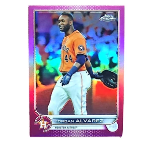 2022 Yordan Alvarez  Pink Refractor Topps Chrome 180 Astros - Picture 1 of 2