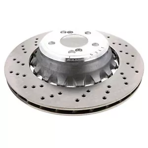 SHW Performance Rear Left Drilled 385mm Disc Brake Rotor For BMW F85 X5 F86 X6 M - Picture 1 of 2