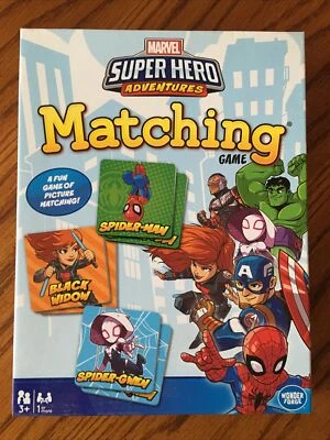 MARVEL Super Hero Adventures Memory Match Game 72 Cards Kids Educational NEW - Image 1 of 4
