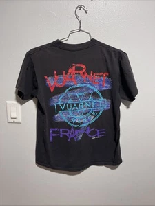 "Camisa de Colección Vuarnet Francia Para Hombres Grande Años 80 90 Puntada Única 19"" Pit EE. UU. Negra" - Imagen 1 de 12