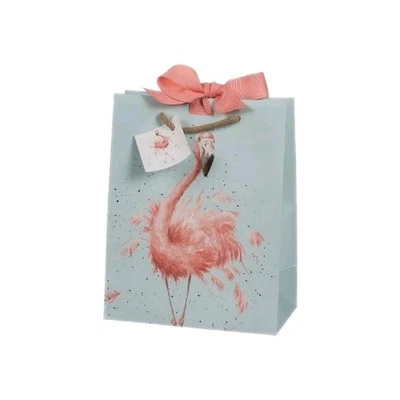 Wrendale Designs Flamingo Gift Bag. Medium Gift Bag