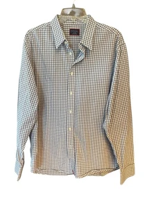 Untuckit Sz XL Gray Check Classic Collar Button Down Long Sleeve Work Shirt - Picture 1 of 9