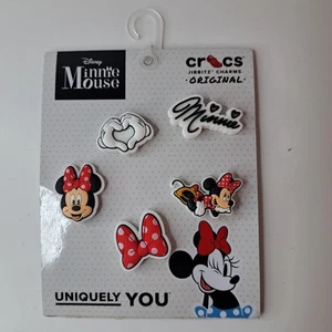 Crocs JIBBITZ 5 Stck. Disney Minnie Mouse Schuh Charms Original Unikat You Set NEU - Bild 1 von 2