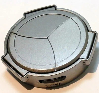 JJC ALC-X100 Silver Lens Cap Fujifilm Fuji X100F X100S T Camera self-retaining - Image 1 of 4