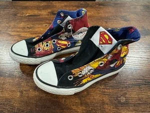 NEW Converse DC Comics All Star Chuck Taylor Hi Top Superman Sneakers 11.5 Kids - Picture 1 of 10