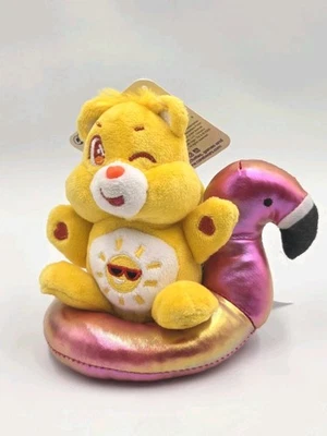 Neu Funshine Care Bears Sommer Plüsch mit Rucksack Clip On Flamingo Pool Float - Bild 1 von 4
