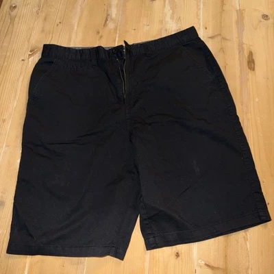 Pantalones Cortos de Carga Airwalk Hombres Chinos Frente Plano Poliéster Talla 36 Negros Foto 1 de 4