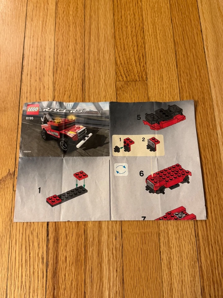 Lego Racers Turbo Tow (8195) Instruction Booklet Only - Image 1 of 1