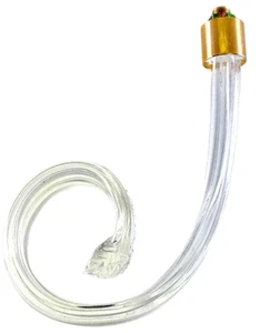 6,5 Zoll glatt geriffelt Kronleuchter Schnörkel mit Gold Chrom Fassung Messing Zwinge - Bild 1 von 6