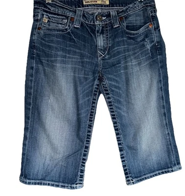 BIG STAR Womens 28 Low Rise Remy Denim Blue Jean Shorts Festival Stretch Casual - Image 1 of 4