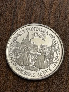 1968 Bards Of Bohemia .999 Fine Silver Doubloon- Mardi Gras Krewe Favor - Picture 1 of 2