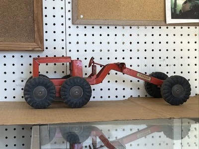 Vintage Structo 1950s 60s Ny-Lint Road Grader Pressed Steel Construction Toy - Image 1 of 4