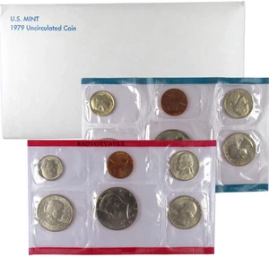 1979 United States Mint Uncirculated Coin P & D Set OGP Free Shipping! - Picture 1 of 1