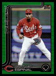 2025 Topps Update US150 Santiago Espinal, Cincinnati Reds Green #/99 - Picture 1 of 2