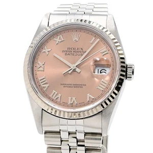 Rolex Men's Datejust 16234 T SS/K18WG Pink Automatic #CS229 - Picture 1 of 8