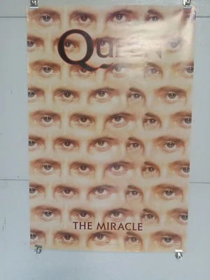 Vintage 1989 Original Queen The Miracle Poster 36x24” - Image 1 of 4