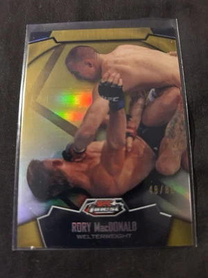 2012 Topps UFC Finest Rory Macdonald Gold 48/88 - Image 1 of 2
