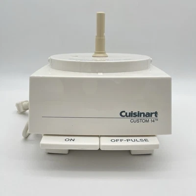 Cuisinart Custom 14 Food Processor DFP-14TX Motor Base Only White *VIDEO* - Image 1 of 4
