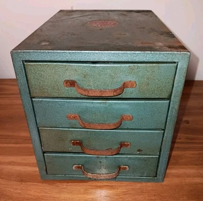 Vintage Wards Master Quality, 4 Drawer, Metal , Small Parts Storage Cabinet - Image 1 of 4