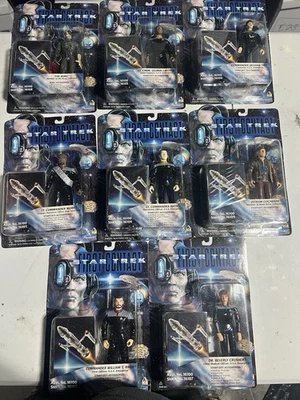 Lote 8 NUEVAS Figuras de Acción Star Trek Primer Contacto 1996 Playmates Foto 1 de 4