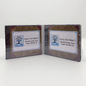 Family Tree Maker Archives World Family Tree Super Bundle CD 31 & 35 PC Software - Picture 1 of 12