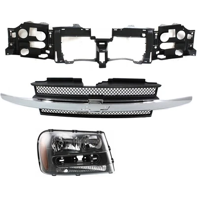 Grille Assembly Kit For 2002-2005 Chevy Trailblazer Trailblazer EXT 3pc Foto 1 de 4
