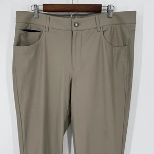 Pantalone uomo Johnnie-O Prep-Formance 36 casual chino golf kaki elasticizzato - Foto 1 di 6