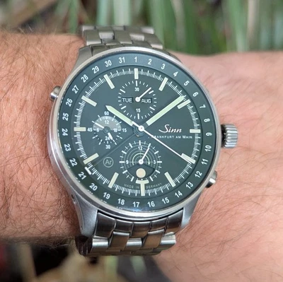 Sinn 3006 Jagduhr Hunter reloj pulsera cronógrafo tegimentado + pulsera RECIENTEMENTE REPARADO Foto 1 de 4