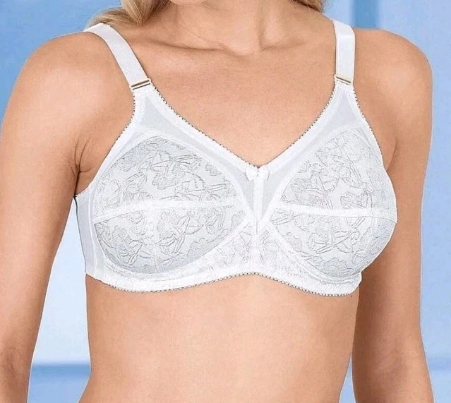 Sassa Damen Unterwäsche BH ohne Bügel Jacquard weiß Gr. 80 B NEU - Bild 1 von 1