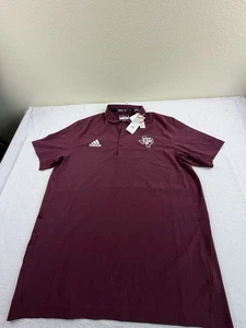 Adidas Golf Polo Shirt Mens Large Texas A&M Aggies Climalite Texas AM New $70 - Picture 1 of 8
