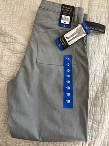 Neu mit Etikett neu Banana Republic hoch geschnitten Twill grau Hose Jeans Größe 10 neu mit Etikett - Bild 1 von 6