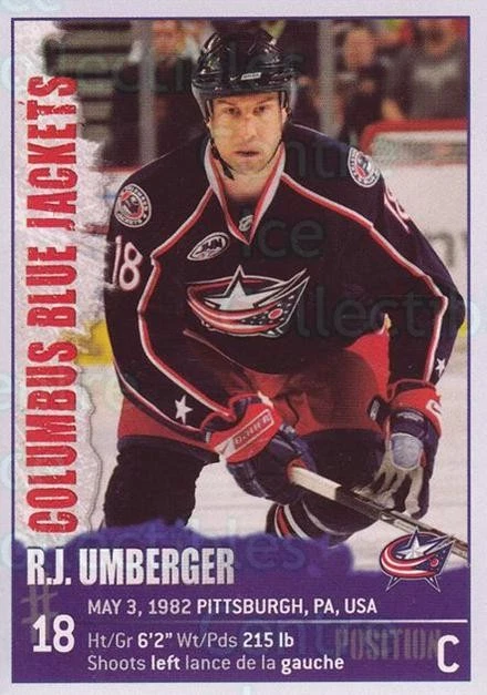 2009-10 Panini Stickers #210 RJ Umberger - Image 1 of 1