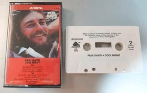 Paul Davis Cool Nights 1981 Cassette Tape Retail Case ATC 9578 Arista - Picture 1 of 4