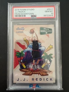 2016 Panini Studio J.J. Redick From Downtown Case Hit SSP PSA 10 #FD17 JJ - Picture 1 of 2