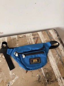 Vintage Blue TA Fanny Pack / Bum Bag - Retro 90s Style - Picture 1 of 5