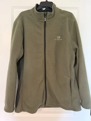 Chaqueta polar con cremallera completa verde oliva militar 2X MOSSY OAK para hombre Foto 1 de 4